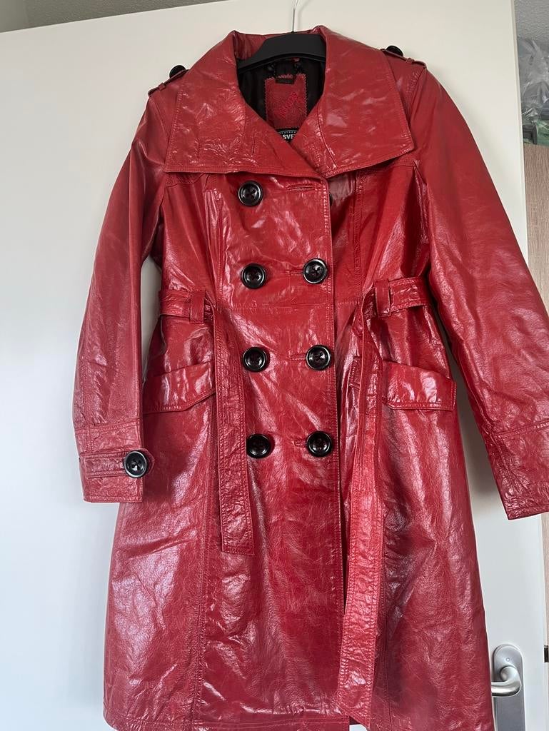 Dames  Leer jas, Ophalen of Verzenden, Nieuw, Maat 46/48 (XL) of groter, Rood