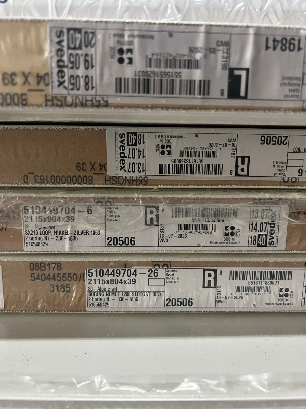 Nieuwe Svedex binnendeuren opdek, diverse maten en types, Ophalen, 80 tot 100 cm, 215 cm of meer, Binnendeur