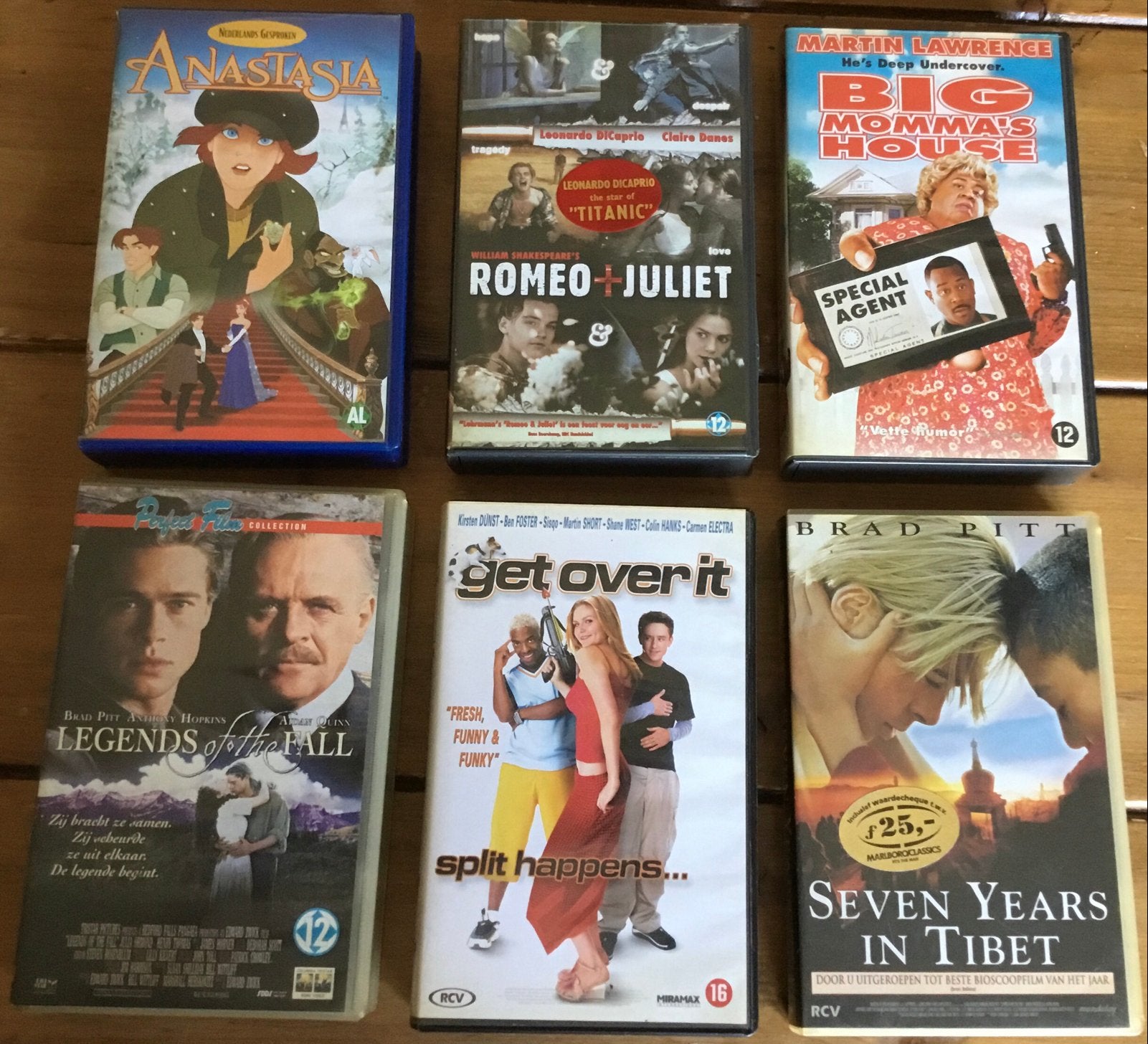 6 SPANNENDE FILMS OP VHS, Nederlands ondertiteld, Gebruikt, Overige genres, VHS