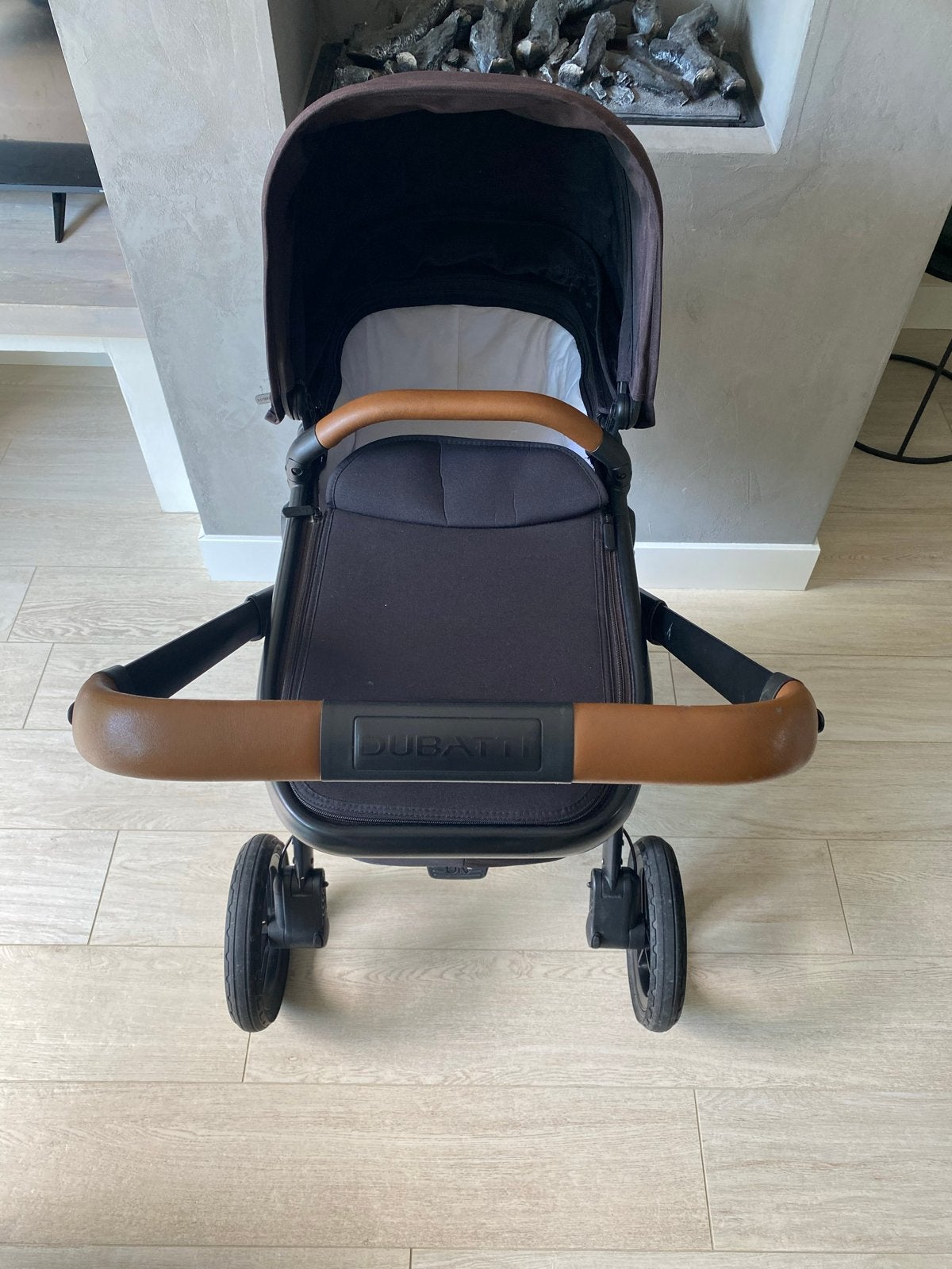 Dubatti kinderwagen met reiswieg, zitgedeelte en adapters, Gebruikt, Combiwagen, Met reiswieg, Ophalen