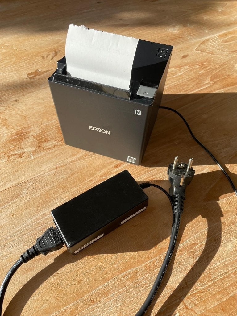 Epson TM-m30 bonprinter, Computers en Software, Printers, Ophalen, Zwart-en-wit printen, Gebruikt, Printer