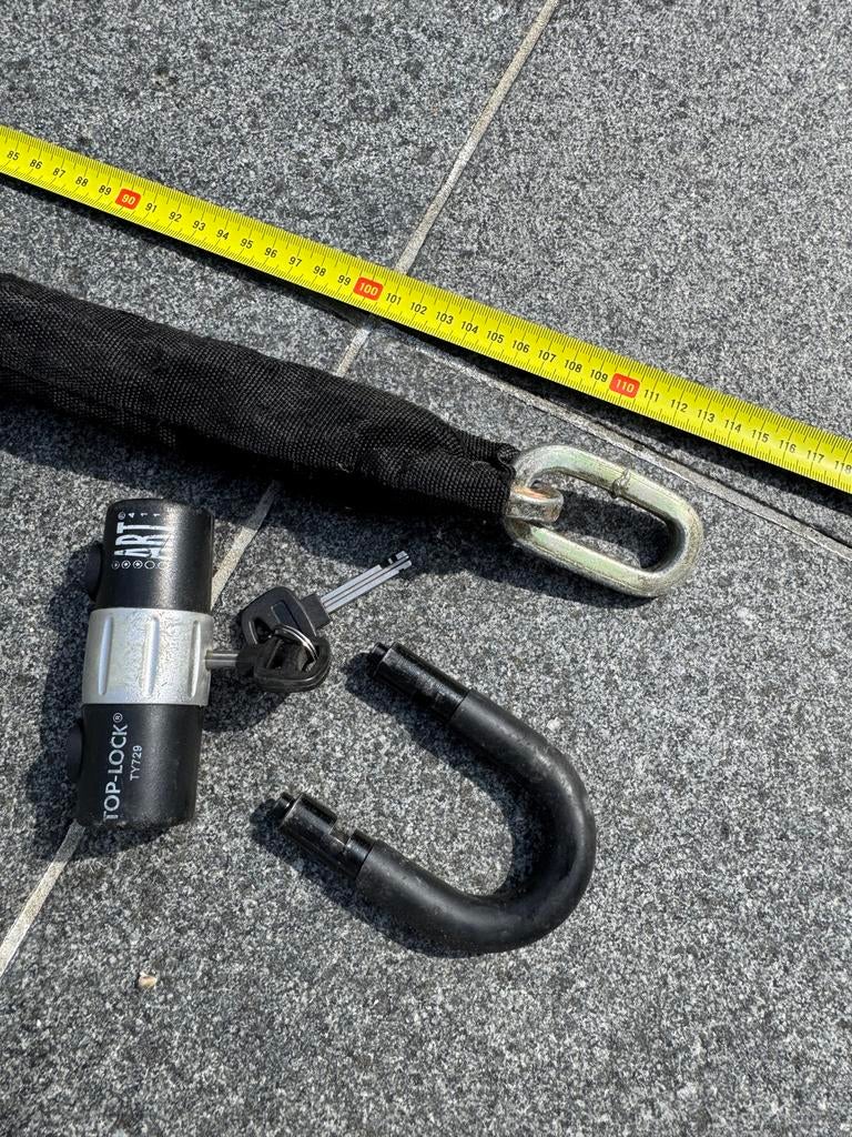 Stevig Kettingslot met Sleutel - TOP-LOCK TY729, Ophalen of Verzenden, Gebruikt, Kettingslot