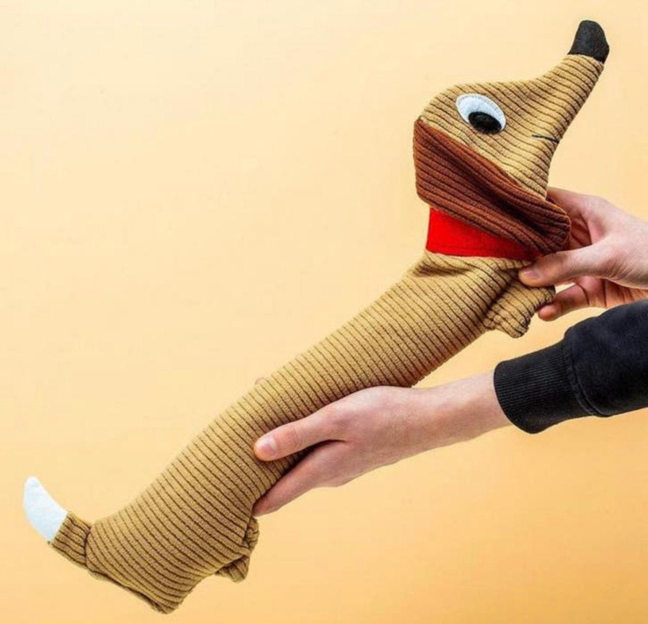 Bitten warmtekussen  teckel -knuffel, Ophalen of Verzenden