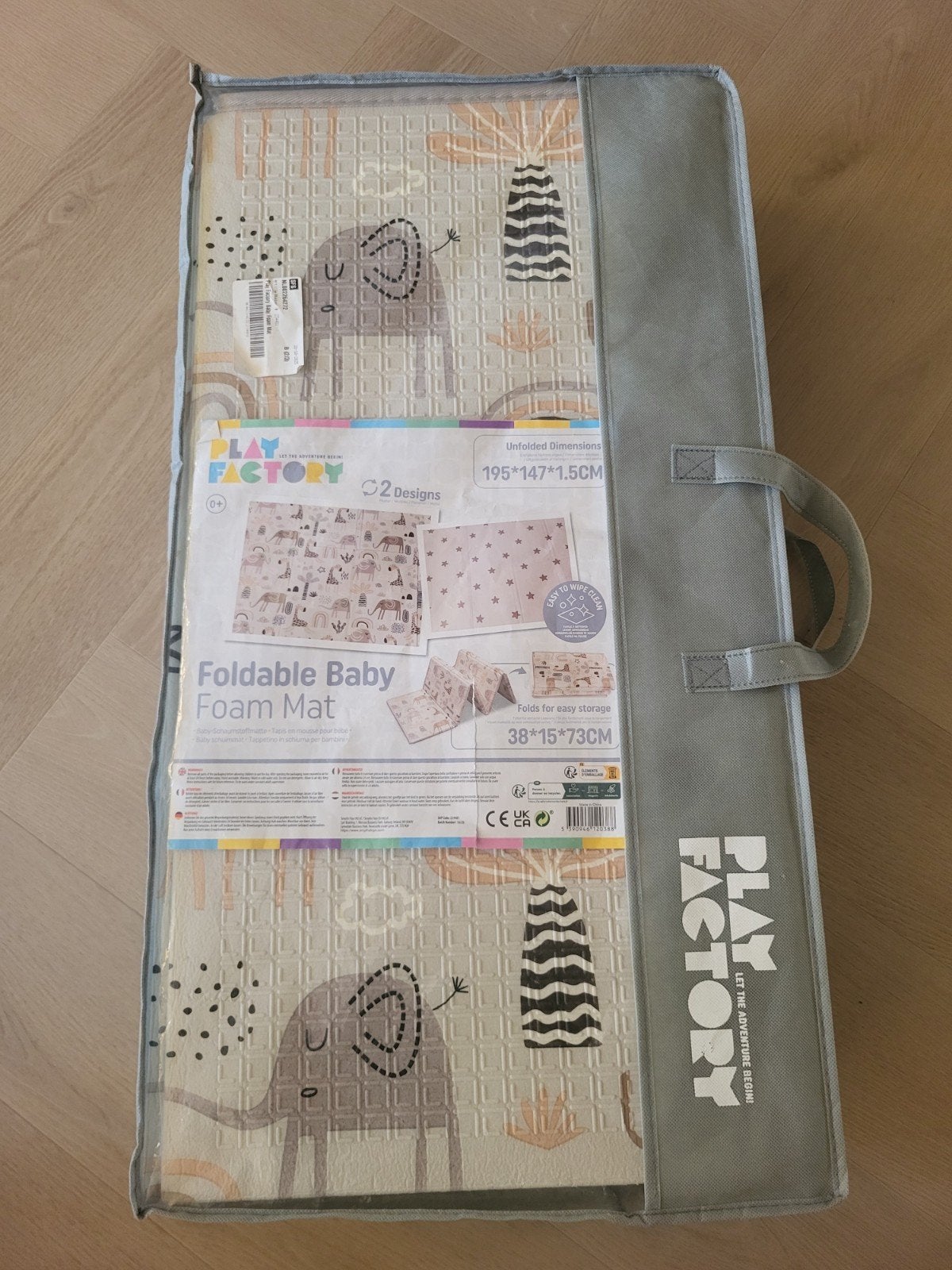 Play Factory Opvouwbare Baby Foam Mat - Olifant & Sterren, Kinderen en Baby's, Speelgoed | Speelkleden, Nieuw, Ophalen of Verzenden