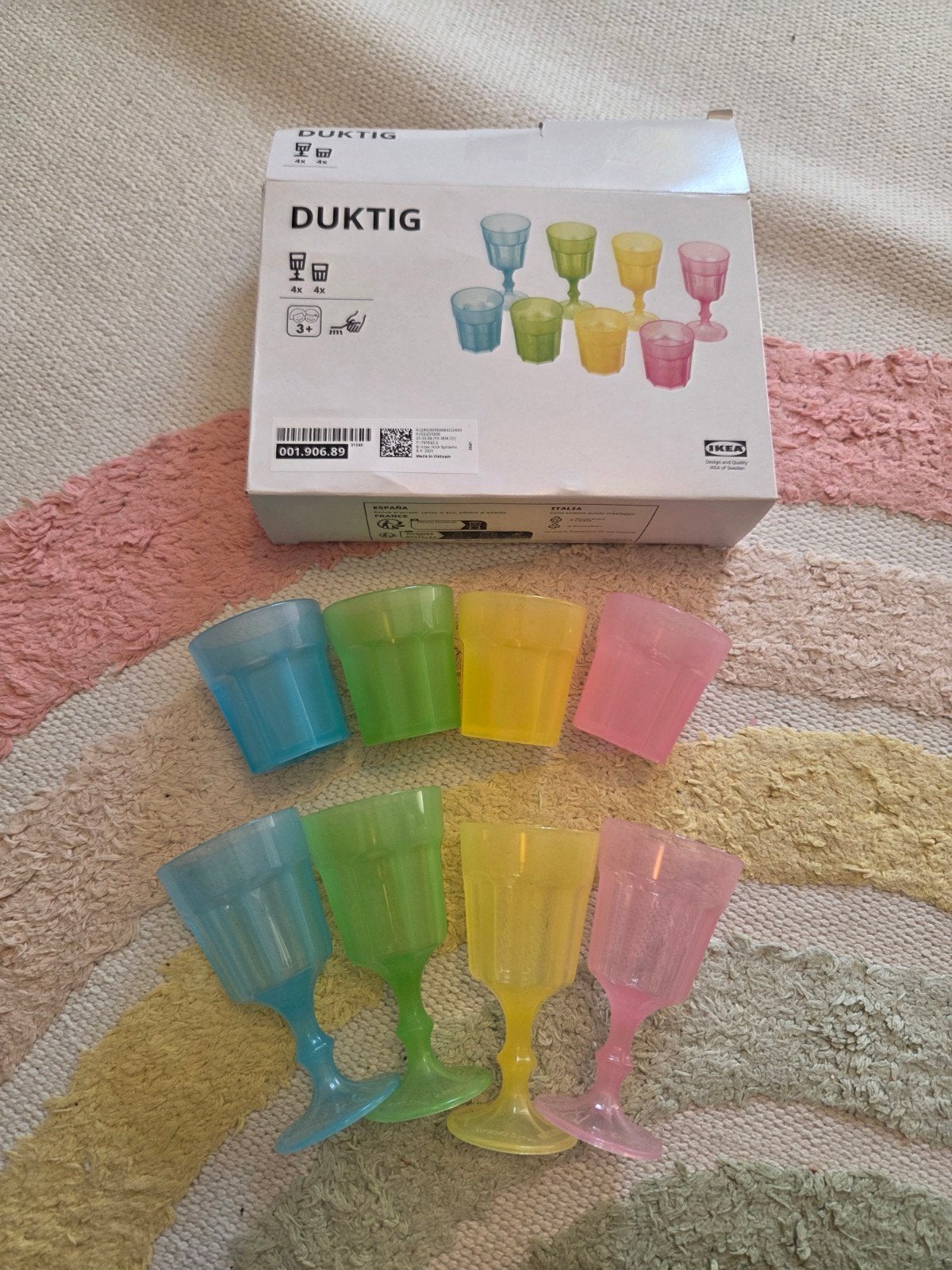 Nieuw: Duktig Ikea servies - bekers 4 kleuren, Ophalen of Verzenden, Nieuw, Kunststof, Speelkeuken-accessoire