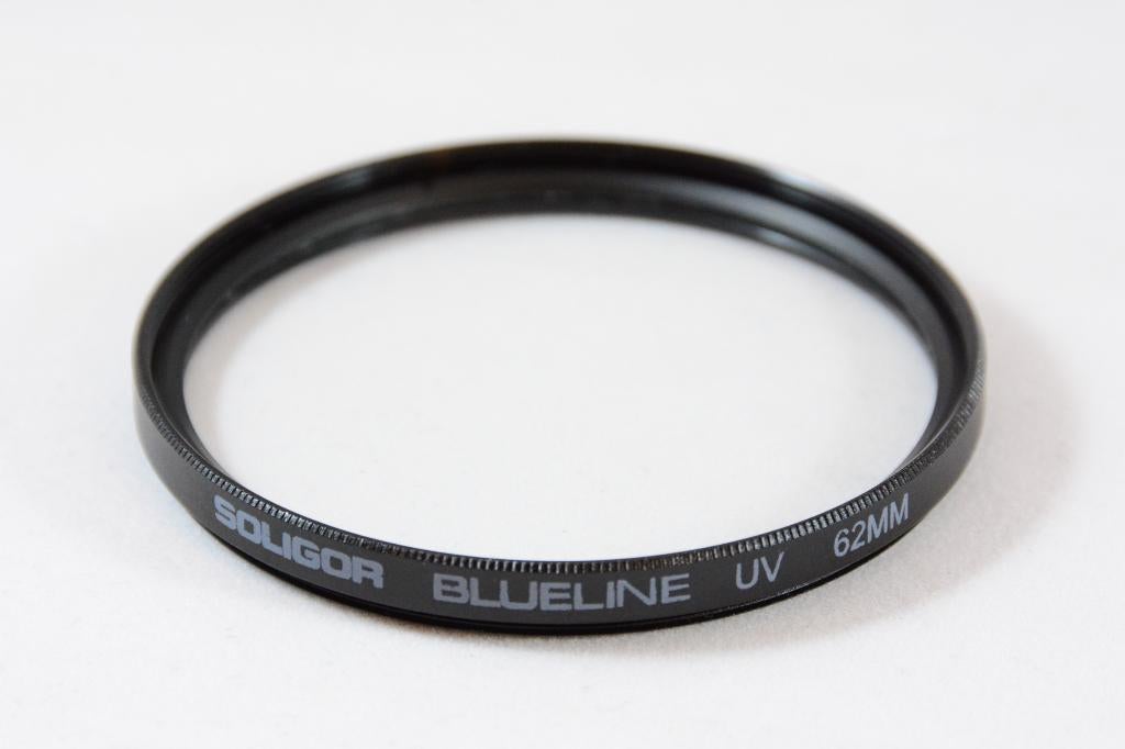 Soligor Blueline UV-filter 62mm ZO GOED ALS NIEUW, Overige merken, 60 tot 70 mm, OP HALEN IN CASTRICUM, Soligor