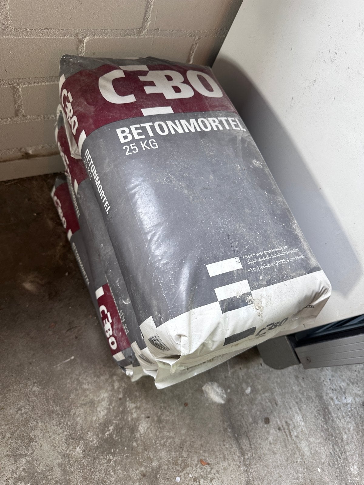 Cebo Betonmortel 25 KG - Nieuw 4 stuks!, Ophalen, Nieuw