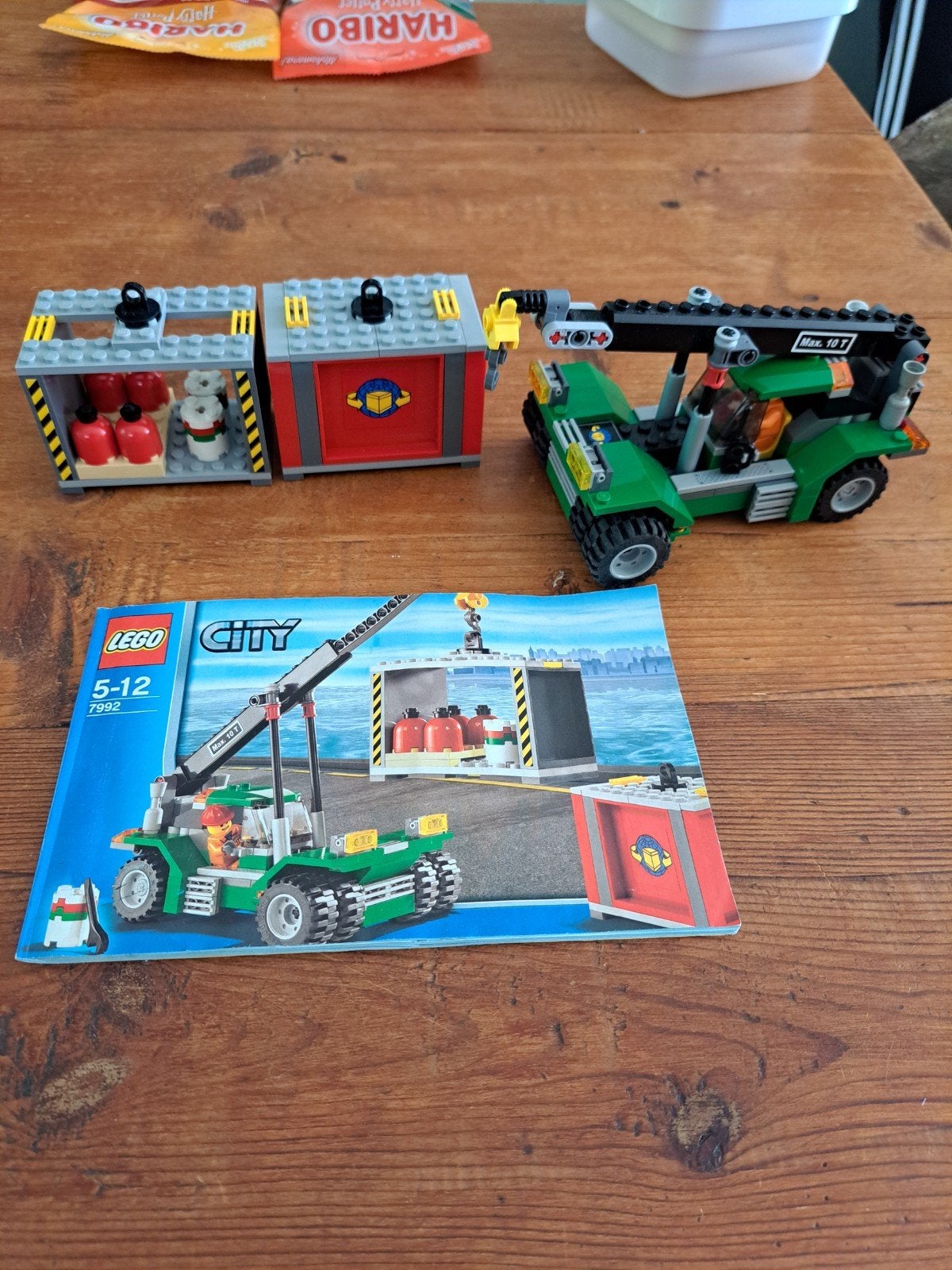 Lego City 7992 Container Kraanwagen met Containers, Lego, Compleet, Ophalen of Verzenden, Complete set