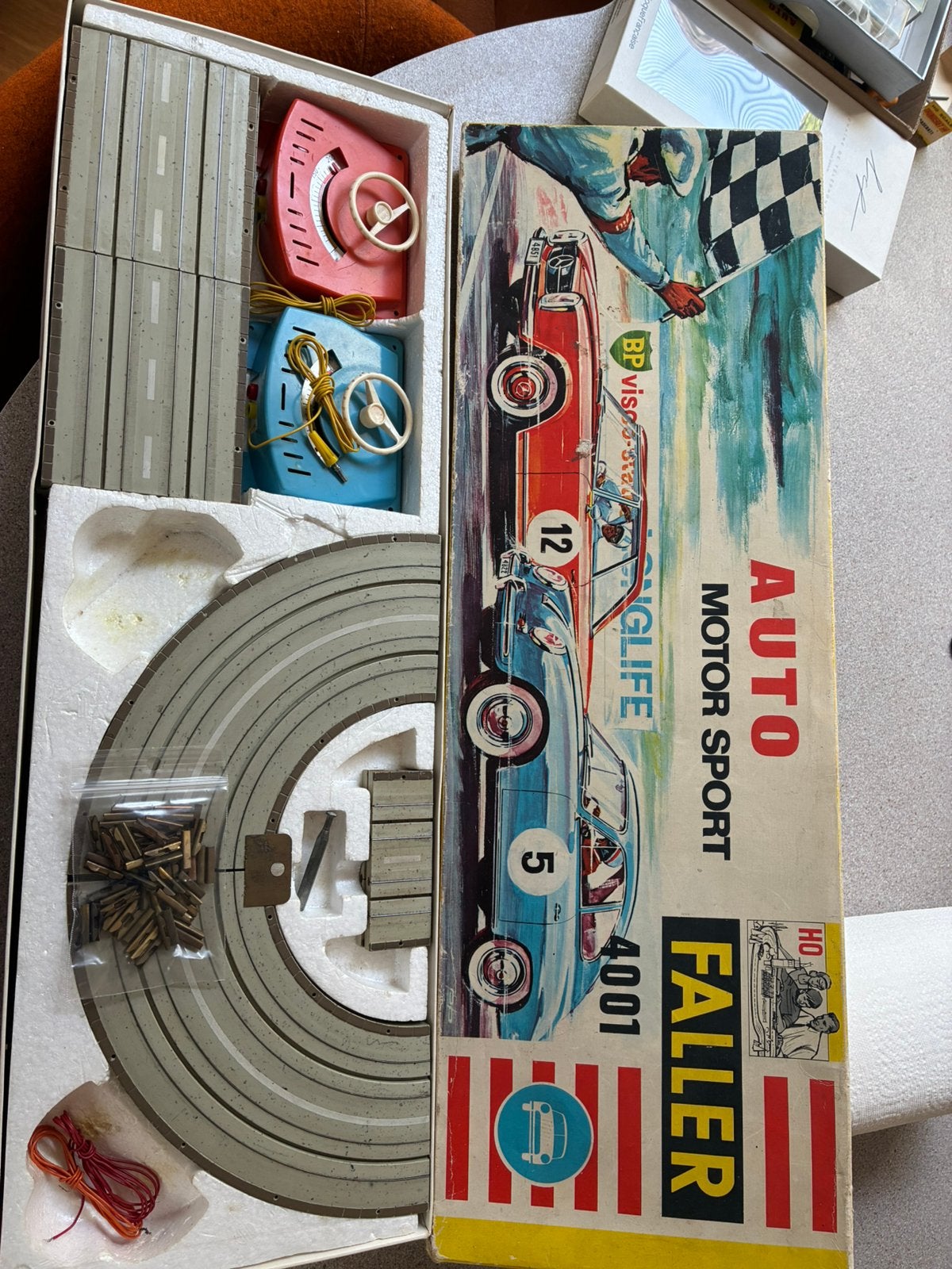 Faller AMS set jaren 60 .. racebaan 4001, Ophalen of Verzenden, Zo goed als nieuw, Elektrisch, Overige merken
