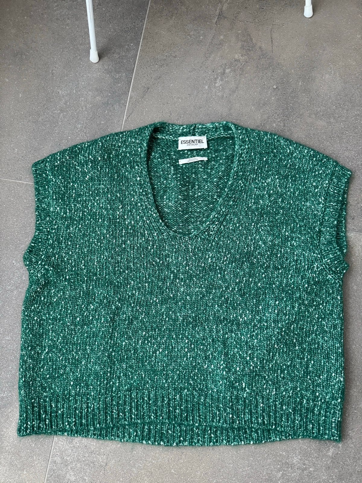 Essentiel Antwerp Groene Gebreide Top Maat M, Ophalen of Verzenden, Zo goed als nieuw, Maat 38/40 (M), Groen