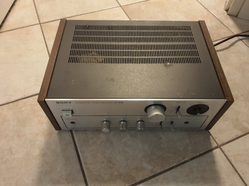 Sony TA-1630 versterker jaren 70 Defect!, Ophalen, Niet werkend, 120 watt of meer, Sony