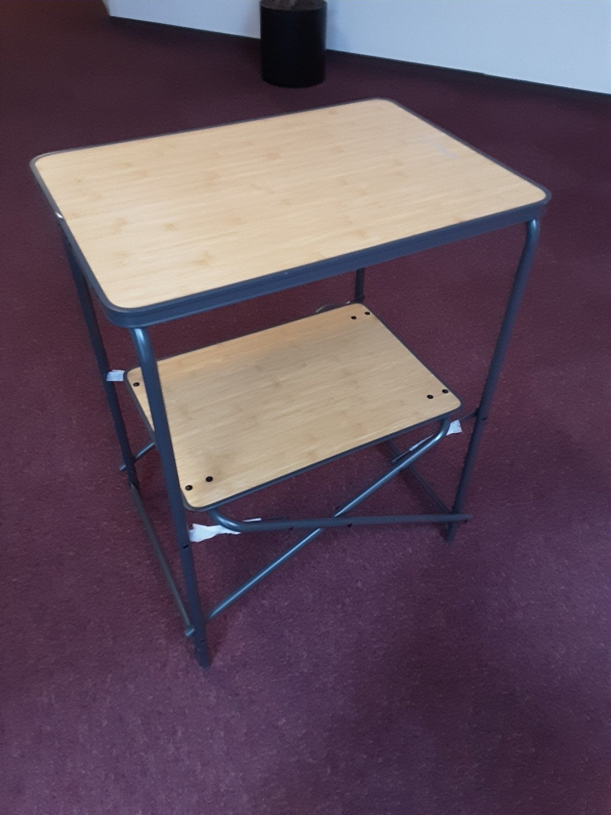 Handige opvouwbare campingtafel met 2 niveaus, Caravans en Kamperen, Ophalen, Gebruikt, Campingtafel