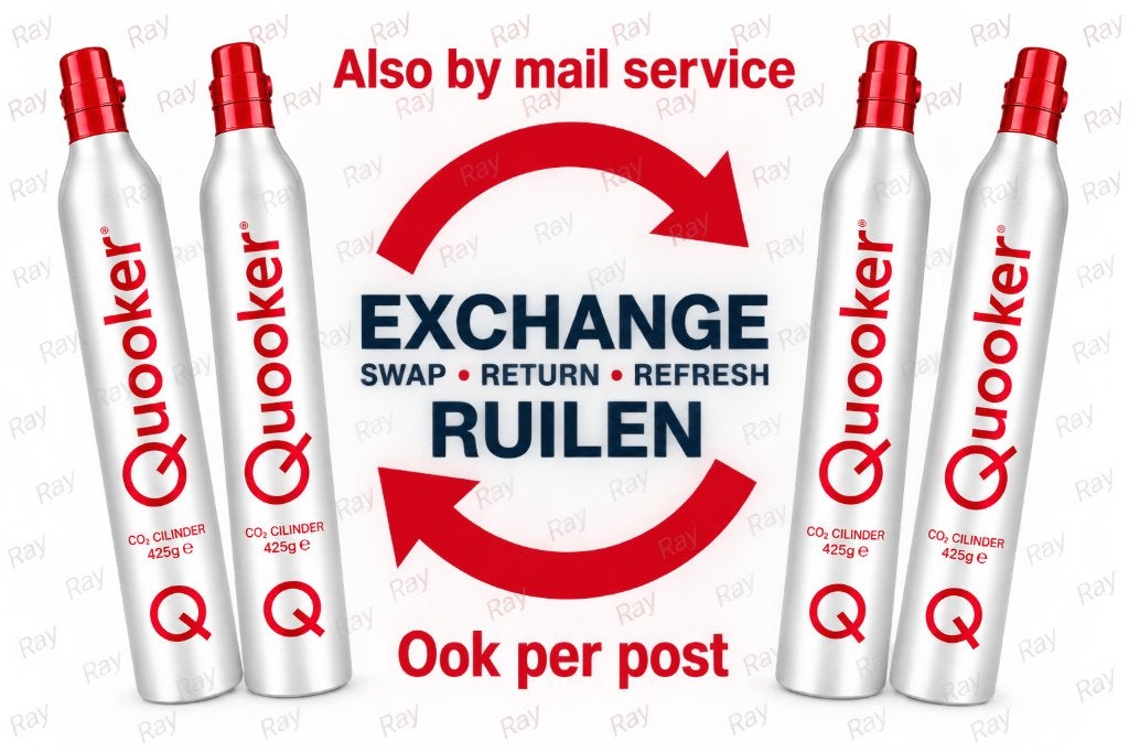 Quooker Cube Koolzuur CO2 cilinders vullen-ruilen €5,00, Ophalen of Verzenden