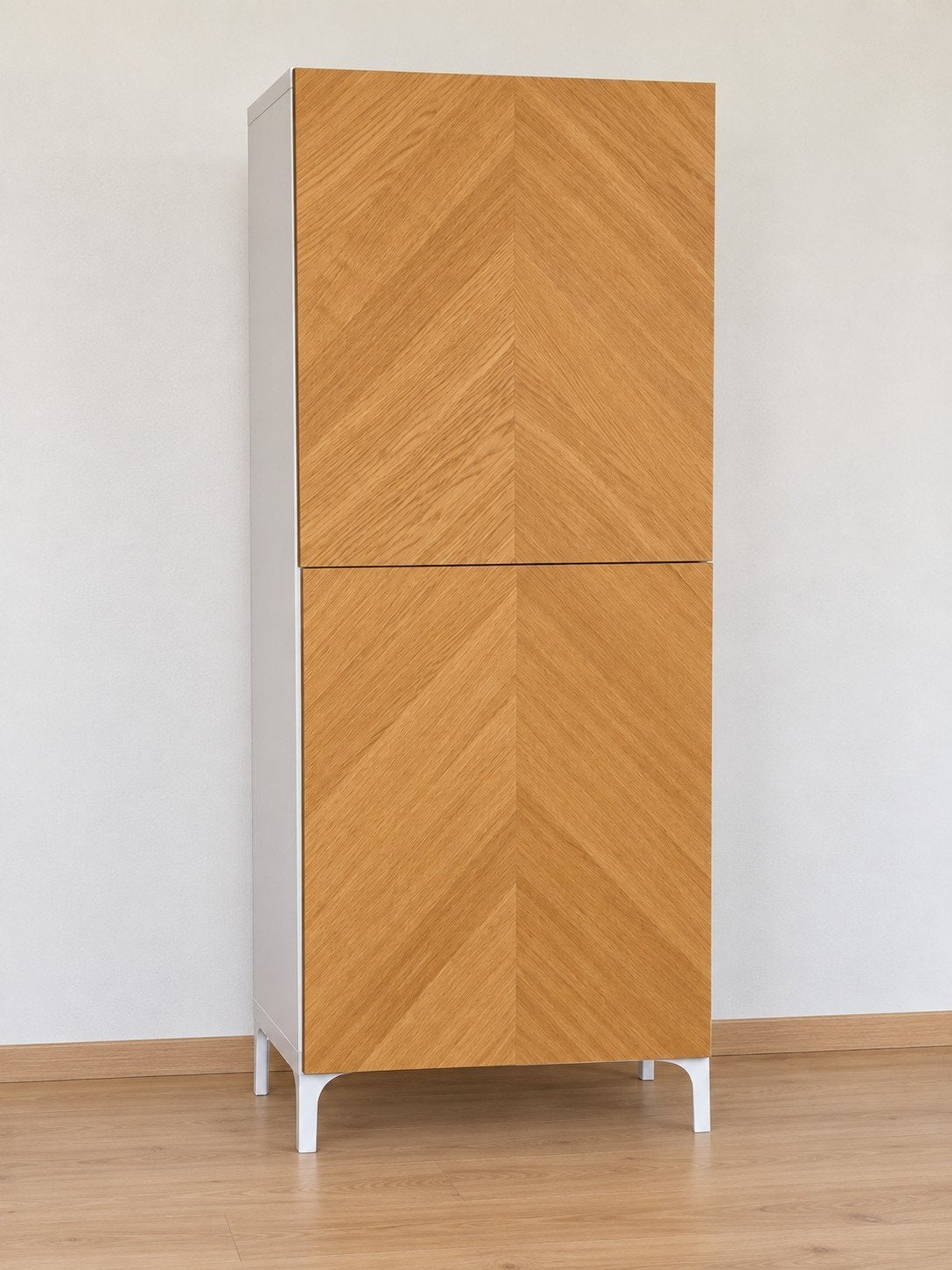 Ikea Besta kast 60x42x129 cm met eikenhouten deuren, Ophalen, Modern, Scandinavisch, 100 tot 150 cm, 50 tot 100 cm