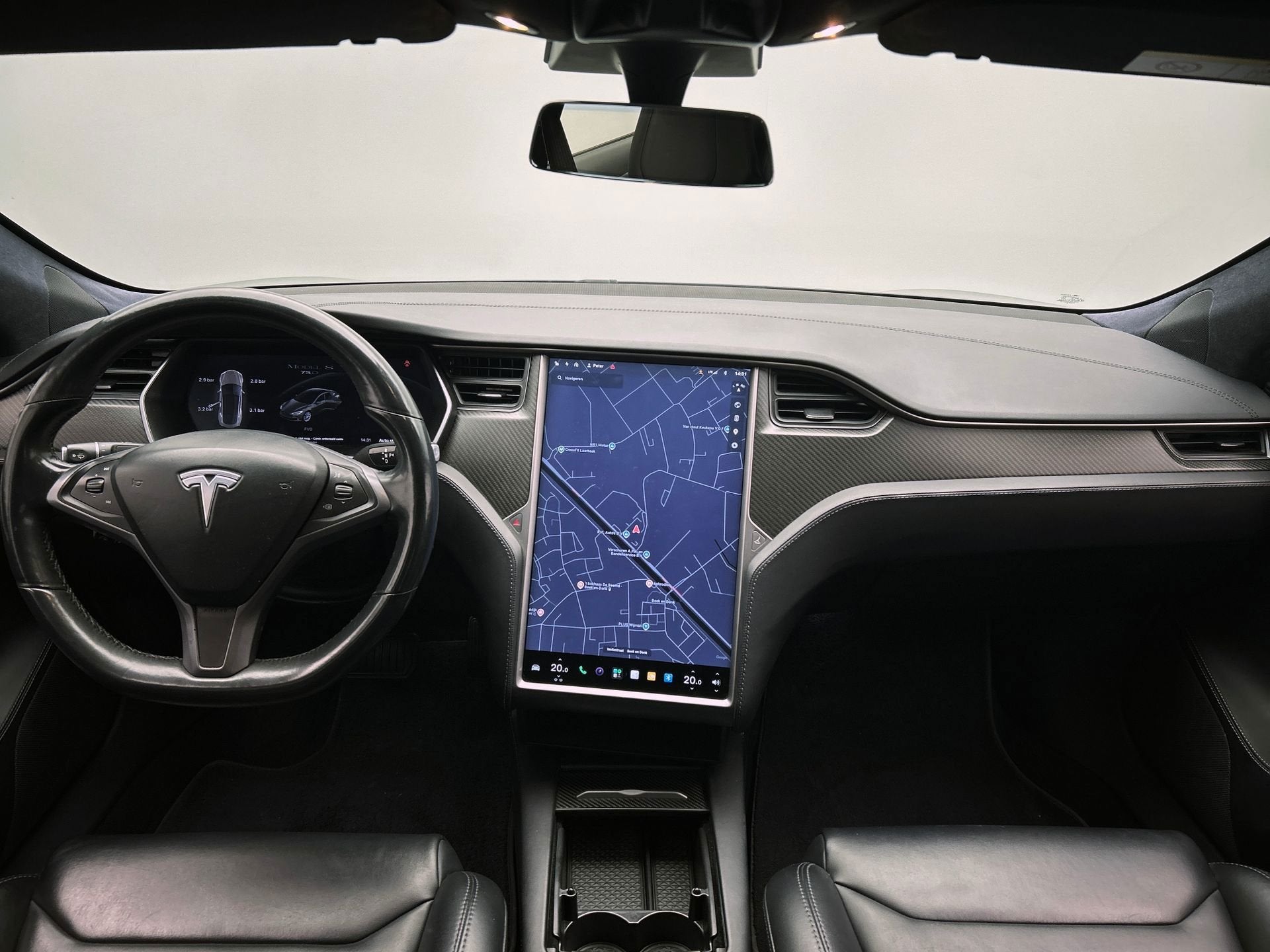 Tesla Model S 75D Base | Origineel NL | SOH 86,2 % | Leder |, Auto's, Gebruikt, Zwart, 315 min, Hatchback