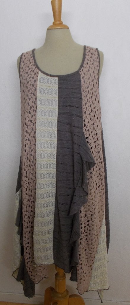 Aparte Ibiza/hippie look jurk van Bohemia! XL, Kleding | Dames, Maat 46/48 (XL) of groter, Zo goed als nieuw, Onder de knie, Meerkleurig