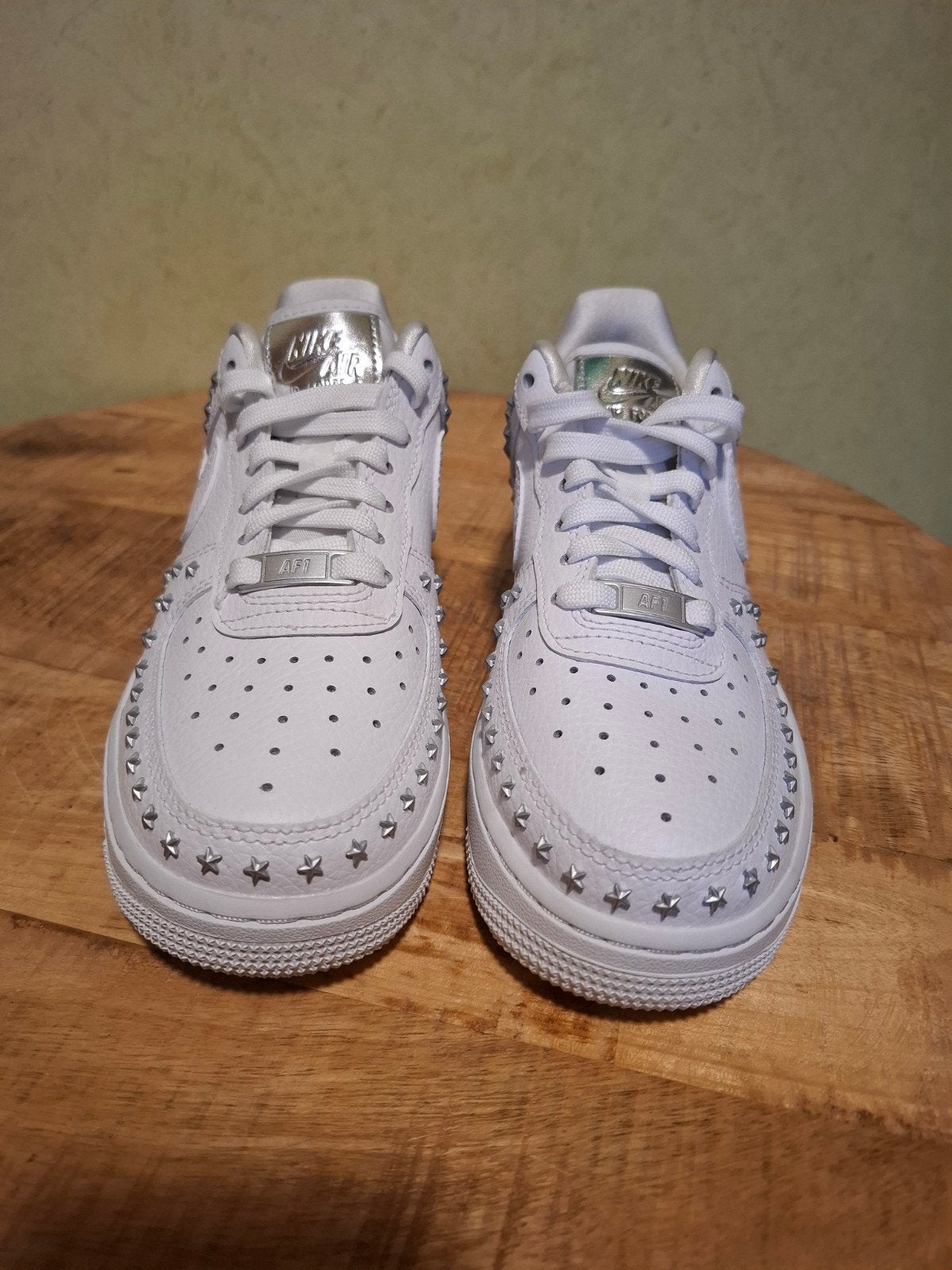 Nike Air Force 1 '07 XX met zilveren ster-studs, Wit, Nike, Ophalen of Verzenden, Sneakers of Gympen