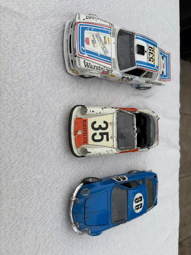 Burago modelauto's - Mercedes, Porsche, Alpine, Gebruikt, Auto, Groter dan 1:32, Ophalen