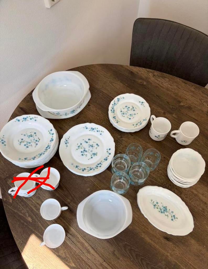 Veel servies, arc arcopal france veronica, Ophalen of Verzenden