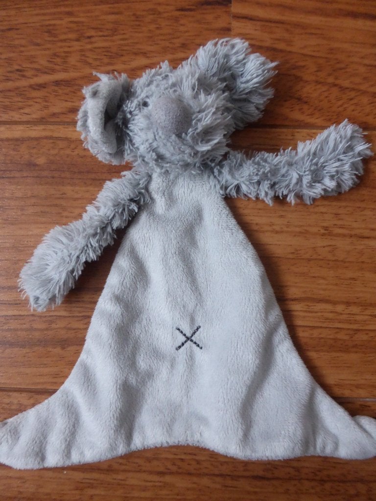 Knuffeldoek muis (1.8), Gebruikt, Grijs, Ophalen of Verzenden, Overige typen