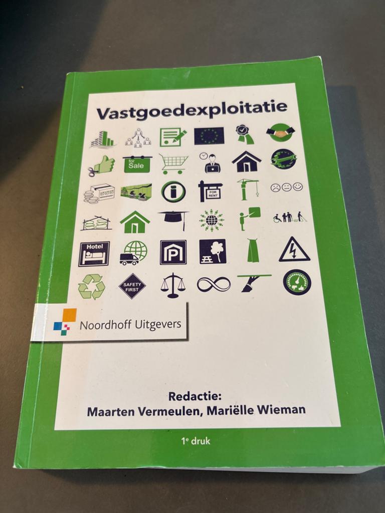 Vastgoedexploitatie - 1e druk - Noordhoff Uitgevers, Boeken, Ophalen of Verzenden, Zo goed als nieuw