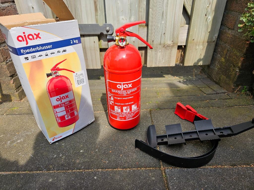 Ajax KP2 Brandblusser poeder 2 KG, Ophalen of Verzenden, Nieuw, Brandblusser