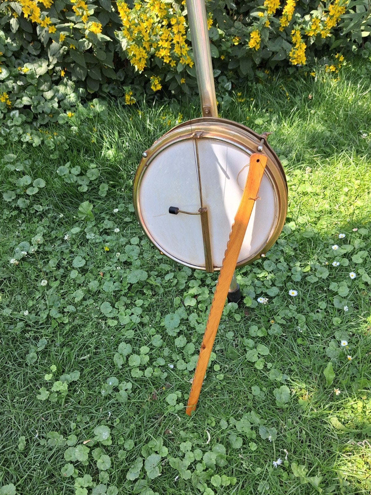Vintage Banjo Man met Bellen - Decoratief Muziekinstrument, Ophalen of Verzenden, Gebruikt