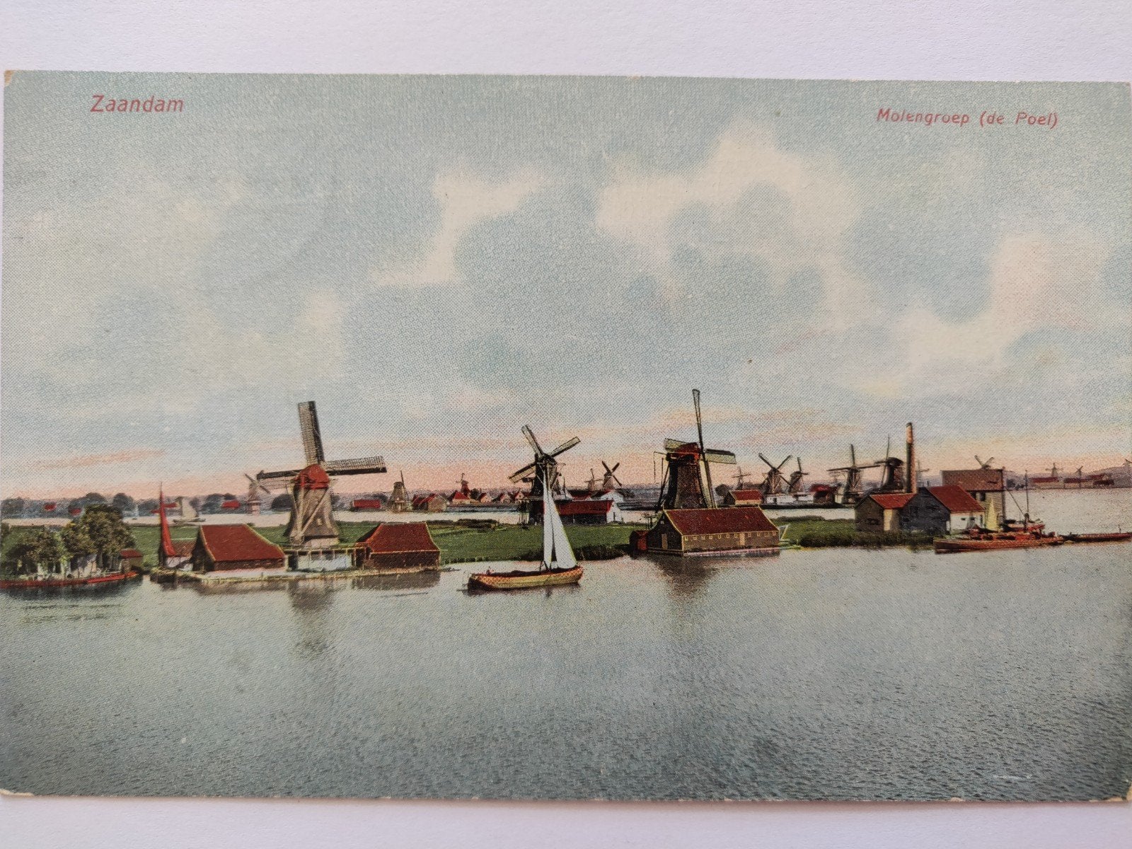 X3194 Zaandam 1911 naar Schoonhoven Molen, Ophalen of Verzenden, Voor 1920, Noord-Holland