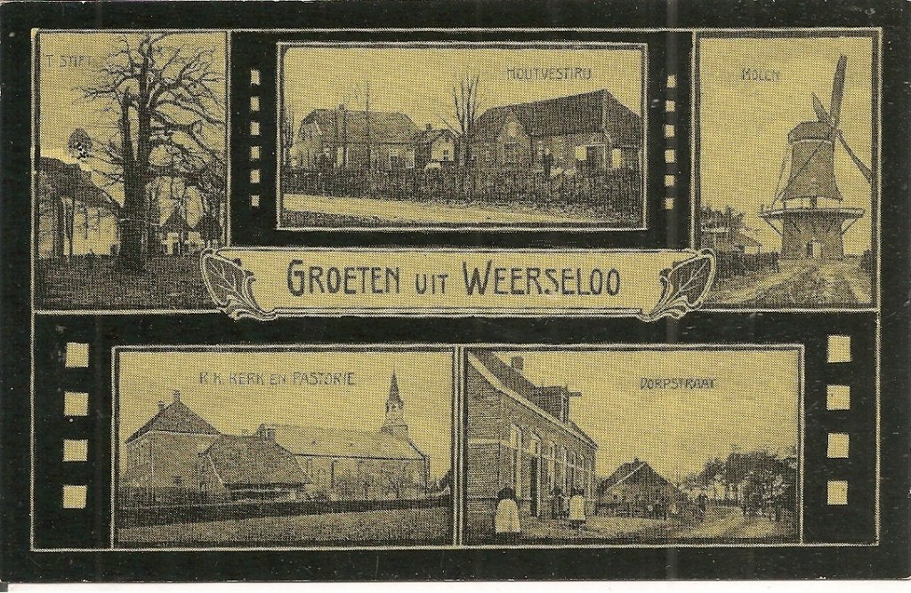 Groeten uit Weerselo - Oude Ansichtkaart, Verzamelen, Ophalen of Verzenden, 1920 tot 1940, Ongelopen, Overijssel