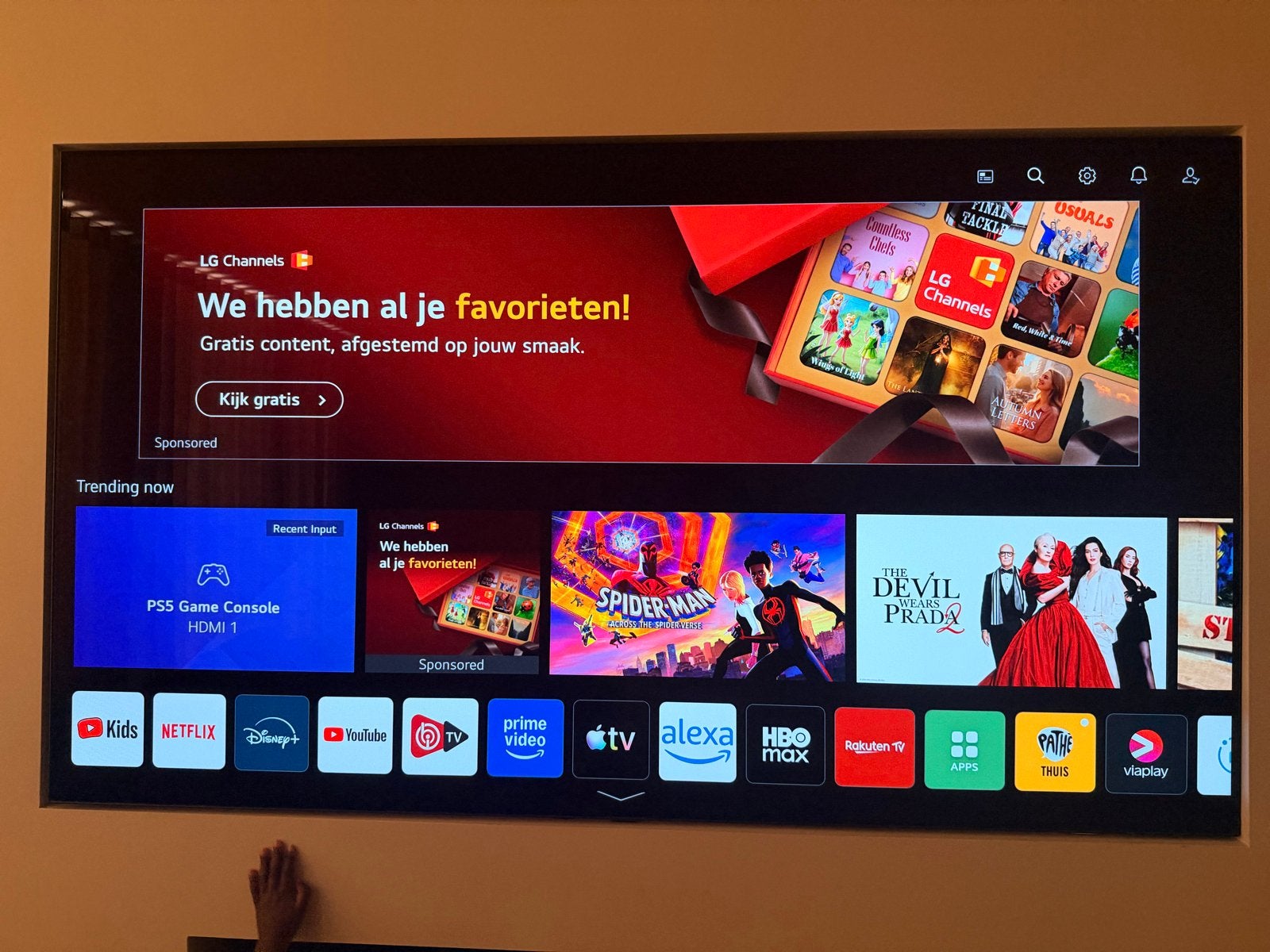 LG OLED65C16LA 65 inch 4K OLED Smart TV, Ophalen, Zo goed als nieuw, 100 cm of meer, 4k (UHD)