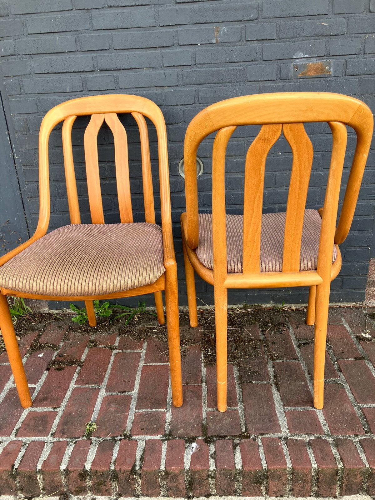 2 jaren 60 stoelen. Stevige constructie. Merk Musterring., Ophalen of Verzenden, Zo goed als nieuw, Twee