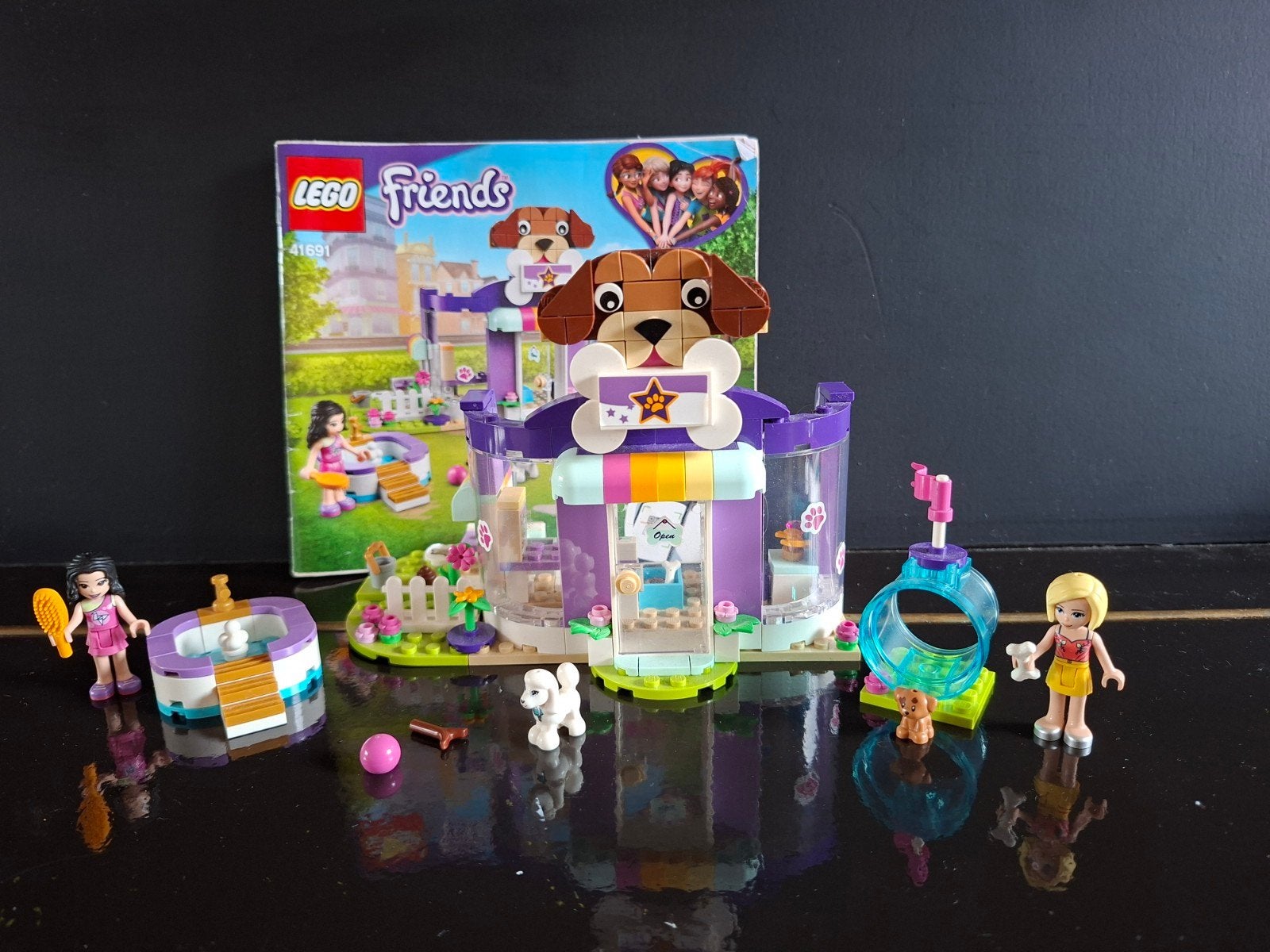 LEGO Friends Hondentrimsalon 41691 met accessoires, Ophalen of Verzenden, Zo goed als nieuw, Overige merken