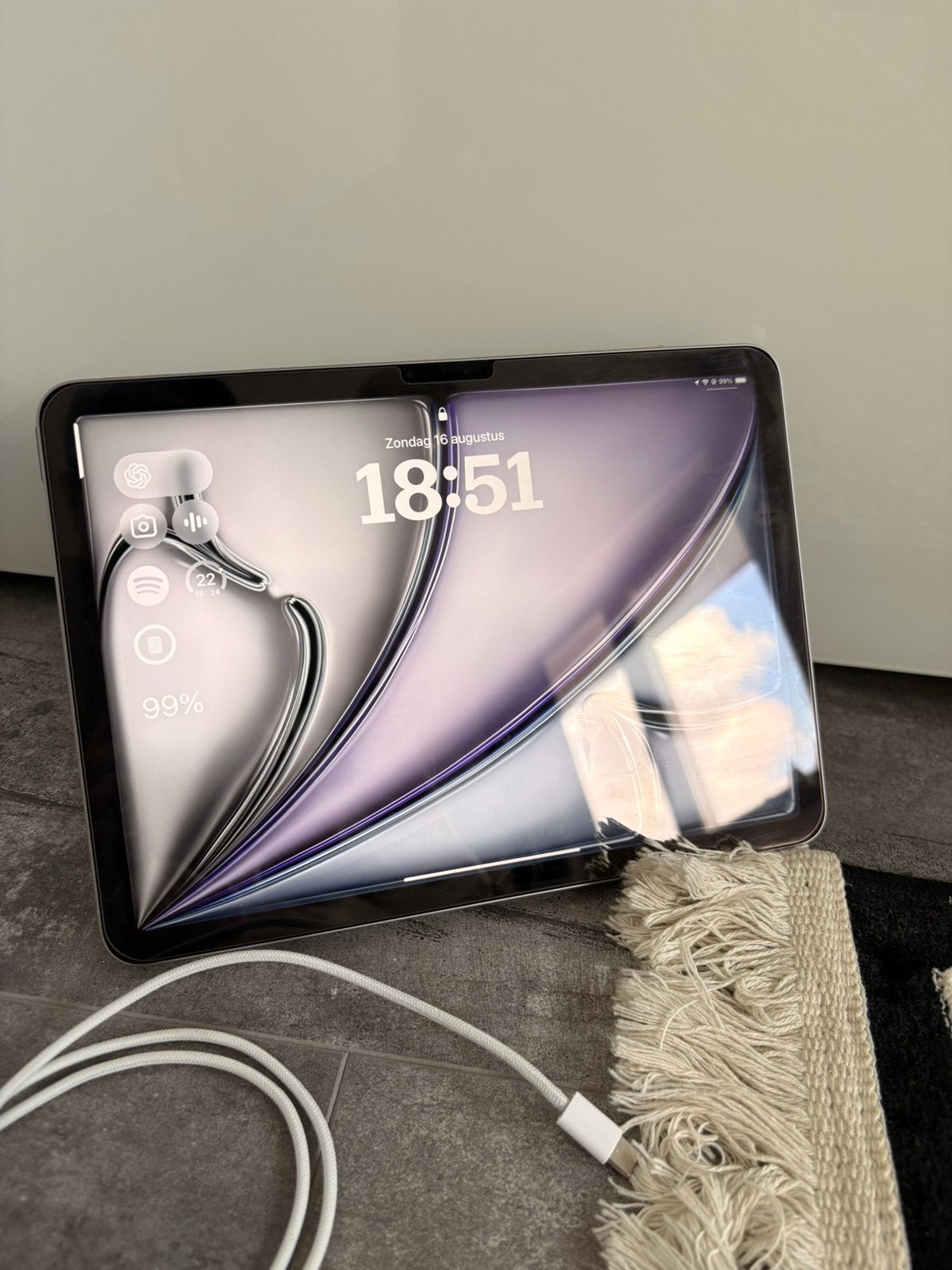 Apple Ipad Air 6e generatie 2024” m2, Computers en Software, Apple iPads, Ophalen of Verzenden, Zo goed als nieuw, 11 inch