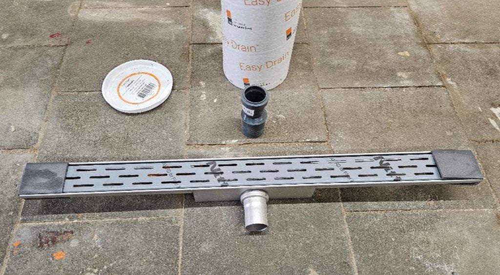 Douchegoot Douchedrain Douche drain Easydrain 800mm RVS, Ophalen, Nieuw, Rvs, Douche