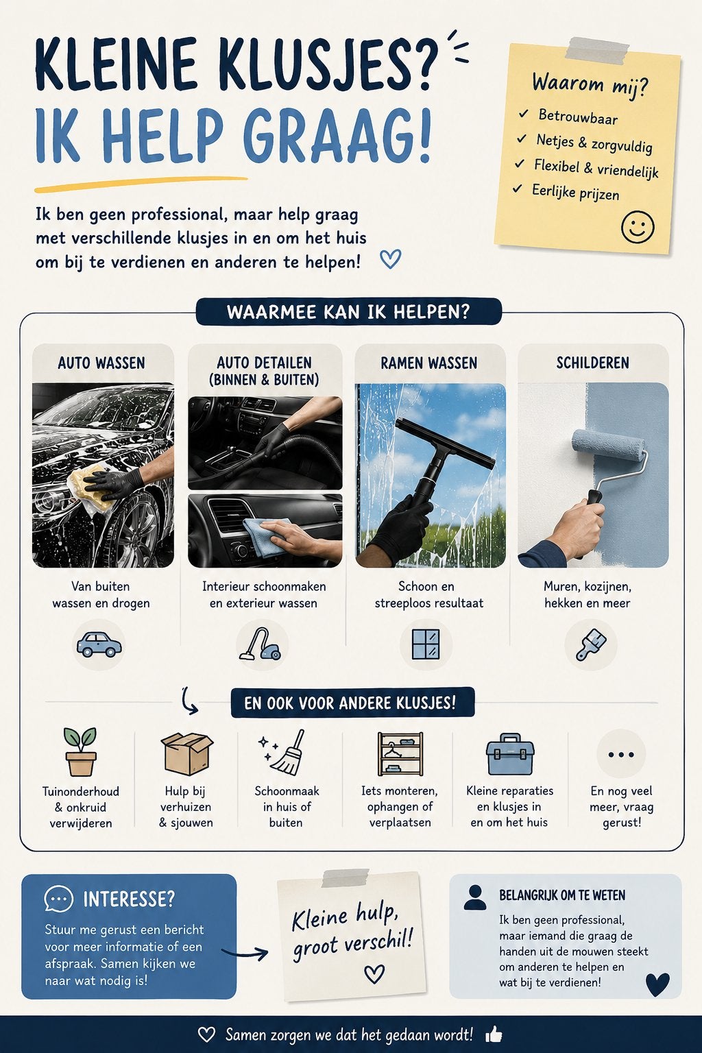 Klusjes gezocht!!, Ophalen, Zo goed als nieuw