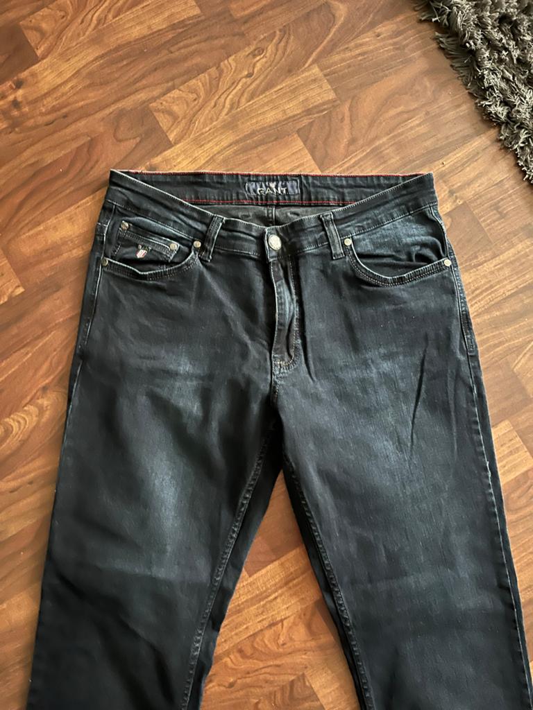 GANT Heren  blauweJeans - Zwart, W35-W34, Ophalen of Verzenden, Zo goed als nieuw, Zwart, W33 - W34 (confectie 48/50)