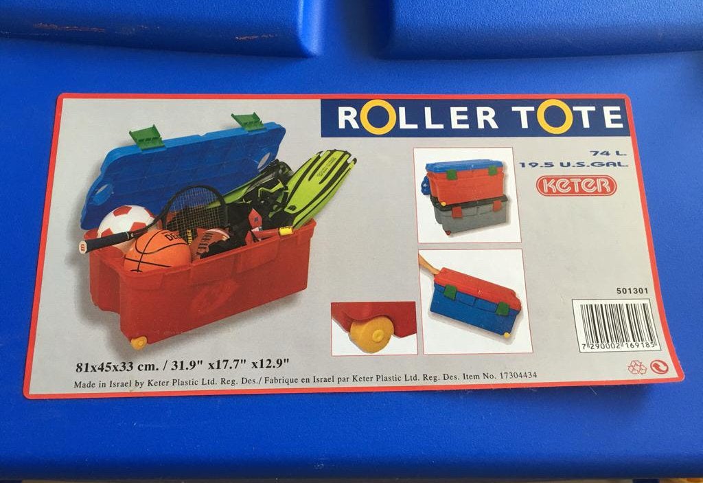 Keter opbergbox met wieltjes, Ophalen, Overige typen, 75 tot 100 cm, Zo goed als nieuw
