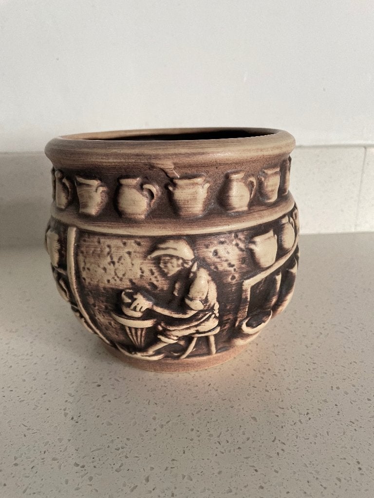 West-Germany bloempot: pottenbakker, 5450-14, Ophalen of Verzenden