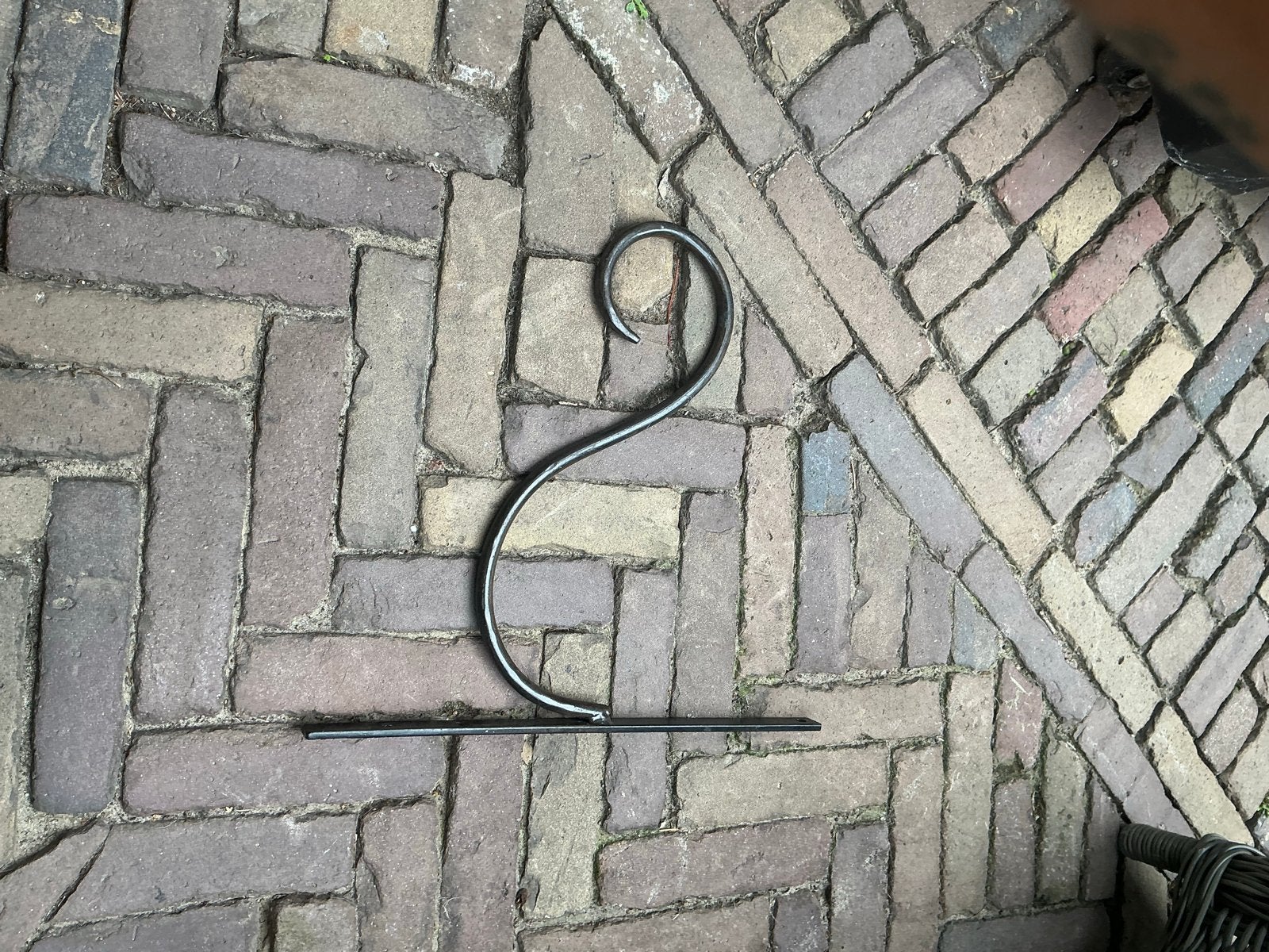 Metalen haak voor hangplant of lantaarn, Ophalen of Verzenden, Gebruikt