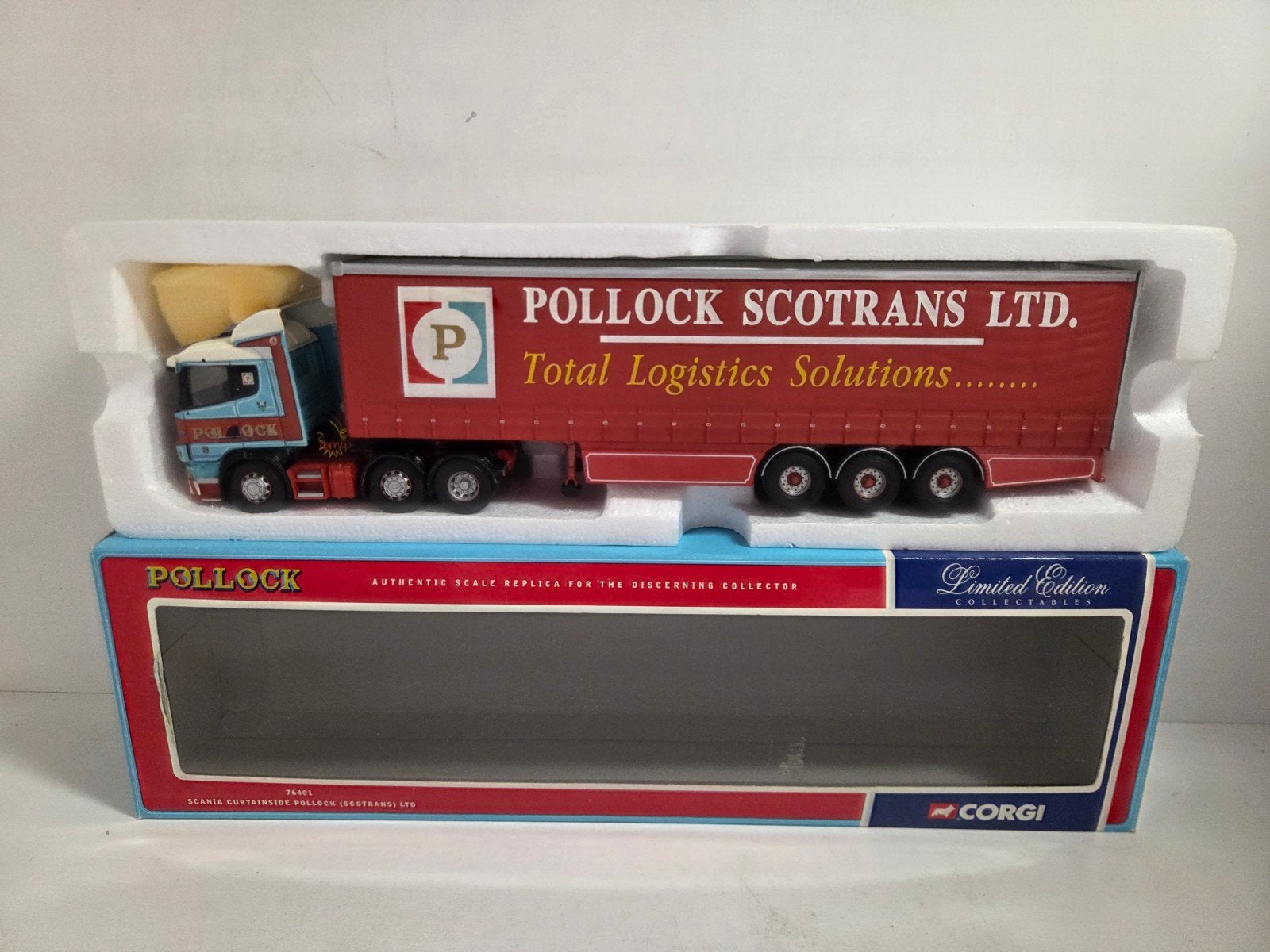 Corgi Scania zeiloplegger Pollock, Corgi, ., Ophalen of Verzenden, Zo goed als nieuw