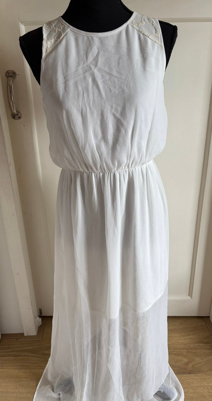 Semi transparante jurk Primark maat 40, Maat 38/40 (M), Wit, Ophalen of Verzenden, Zo goed als nieuw