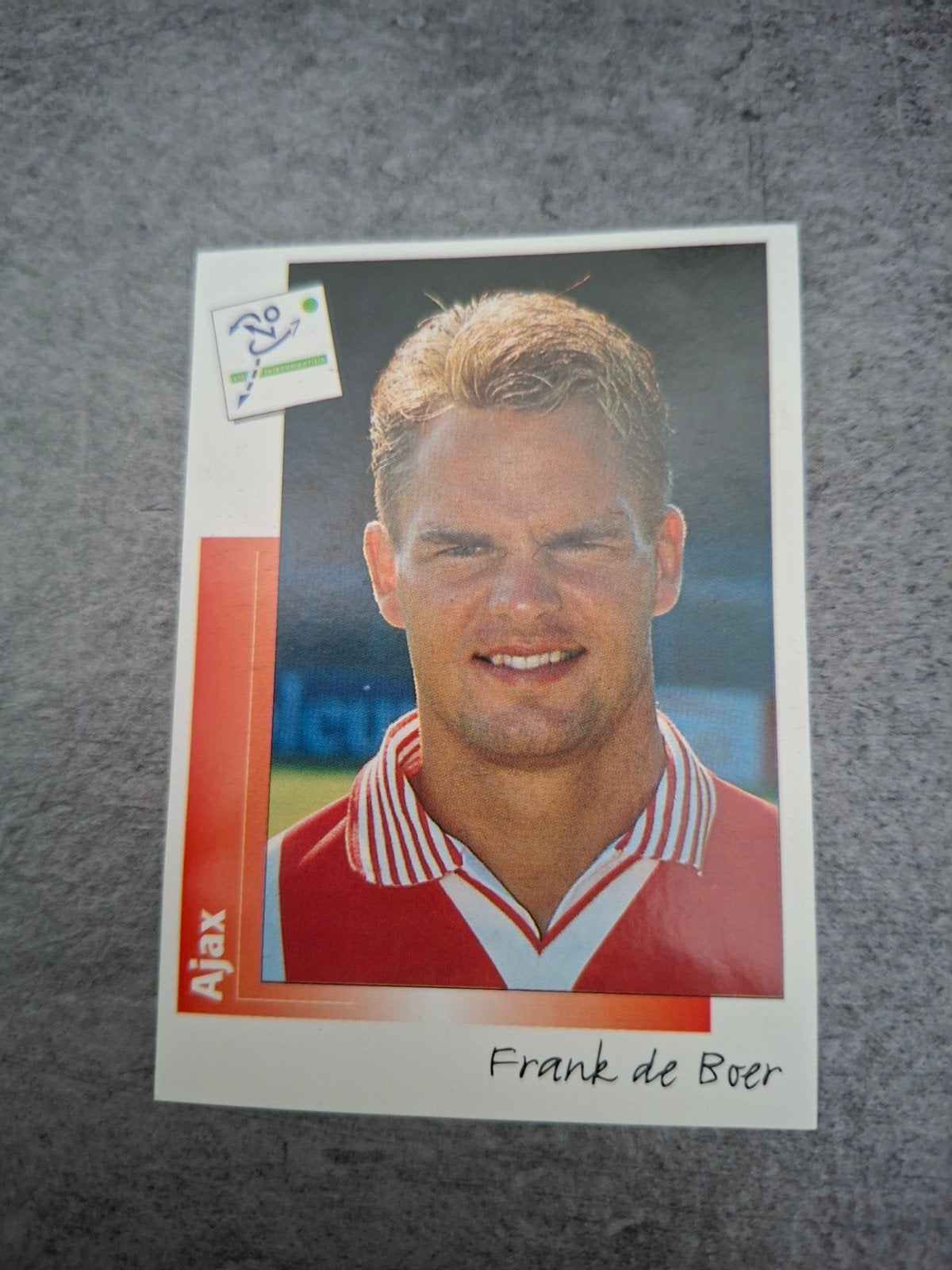 Panini sticker Voetbal 96. Frank de Boer Ajax., Verzenden, Zo goed als nieuw, Sticker