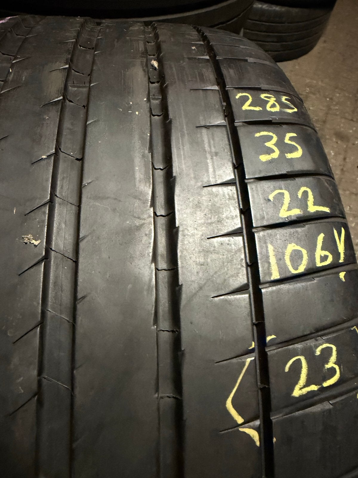 Michelin Pilot Sport 4S 285/35 R22 Zomerbanden, Gebruikt, 285 mm, Ophalen of Verzenden, Band(en)