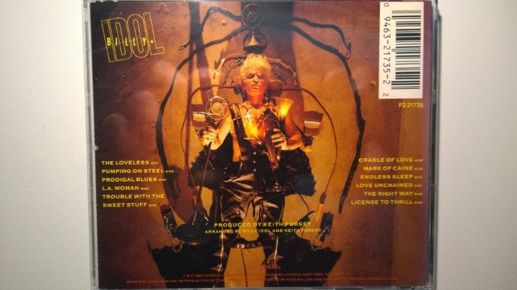 Billy Idol - Charmed Life, Ophalen of Verzenden, Zo goed als nieuw, Poprock, Album