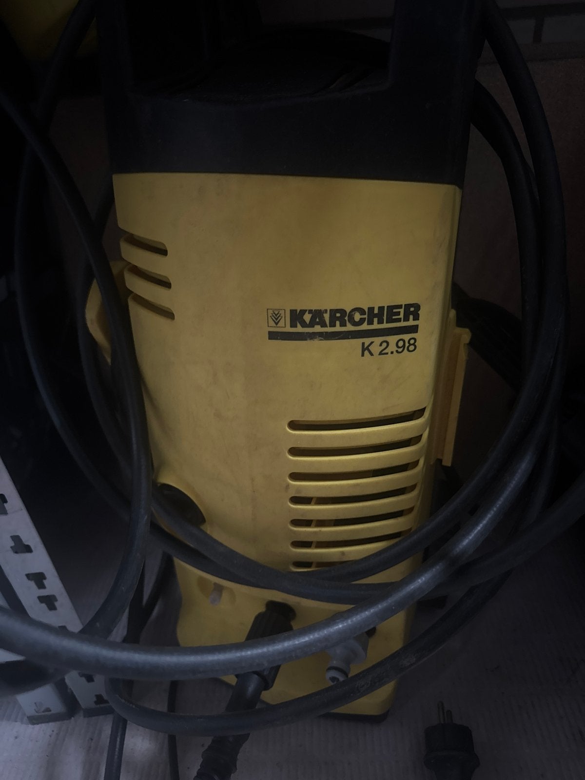 Kärcher K2.98 Hogedrukreiniger met Terrasreiniger, Tuin en Terras, Hogedrukreinigers, Ophalen, Gebruikt, Elektrisch
