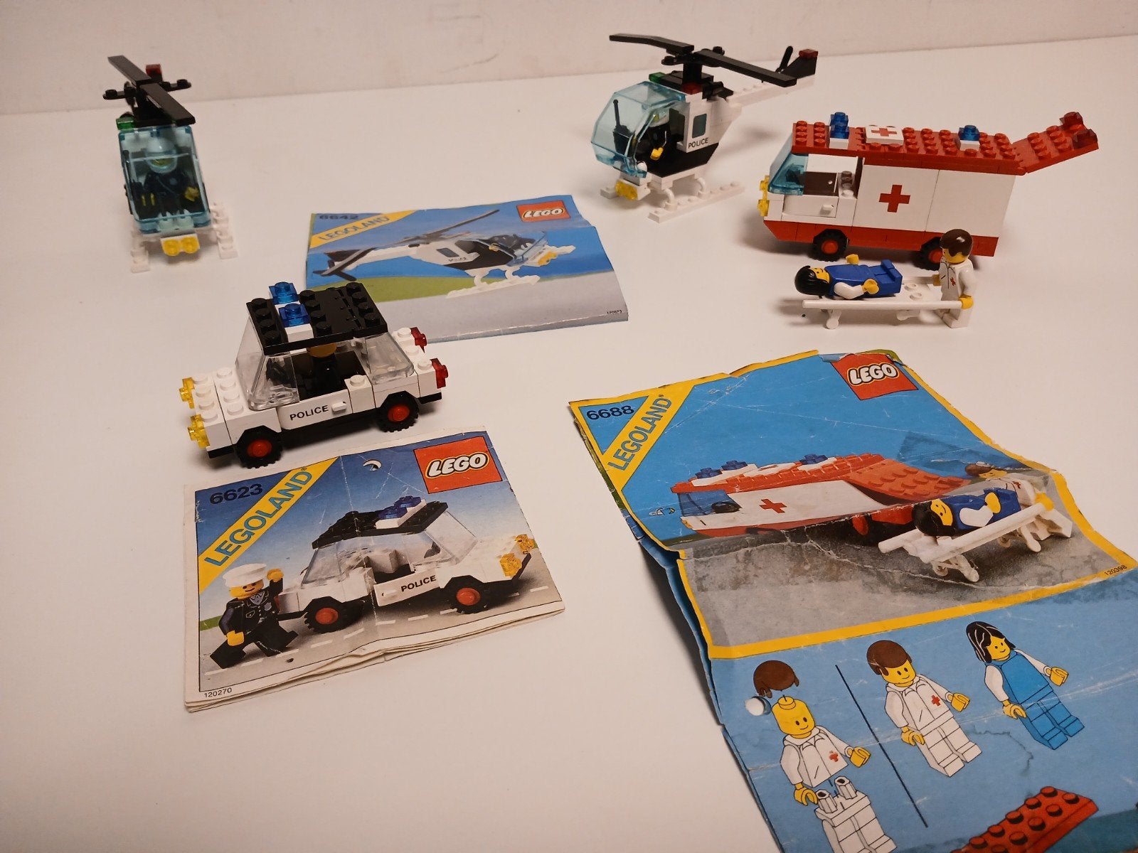 4 Vintage lego sets. 6623  6688 en 2x 6642, Ophalen of Verzenden