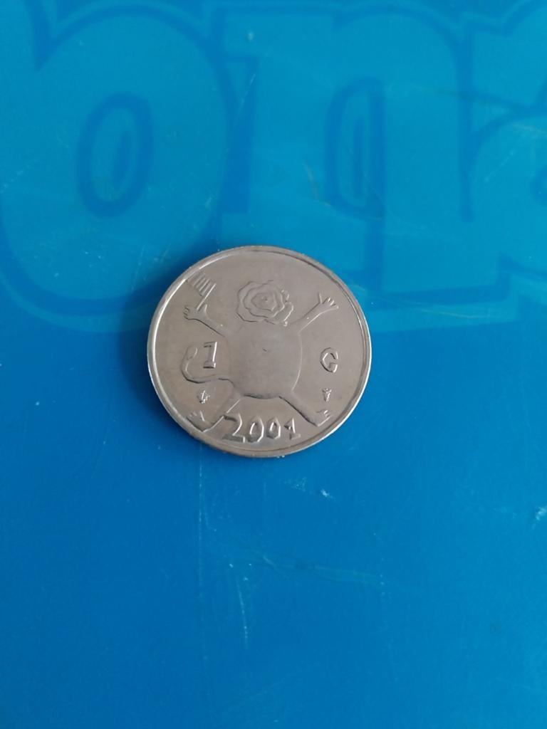Nederland 1 gulden  2001 Koningin Beatrix, Postzegels en Munten, Munten | Nederland, Ophalen of Verzenden, Koningin Beatrix, Overige waardes