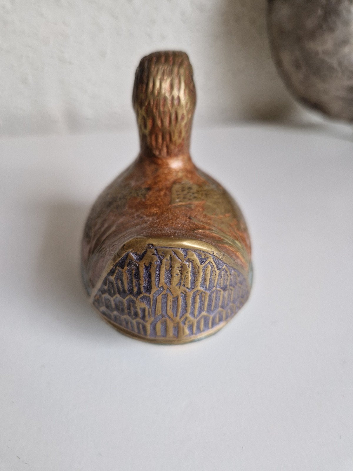 Vintage snuisterijen/pillen doosje met emaille, Antiek en Kunst, Ophalen of Verzenden