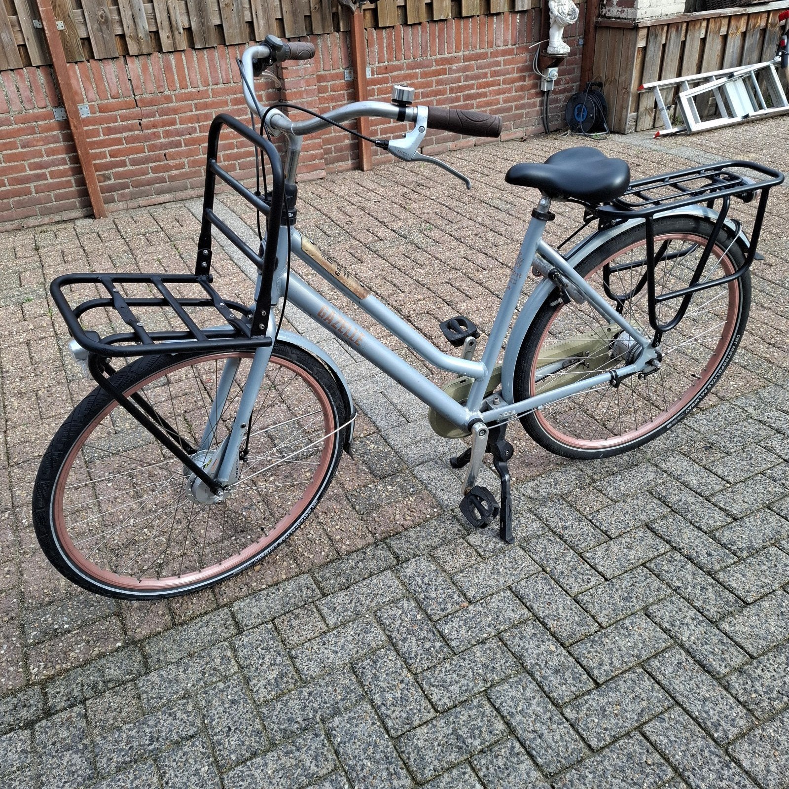 gazelle oma fiets met 7 versnelinge en voor naaf dinamo, Fietsen en Brommers, Ophalen, Zo goed als nieuw, 50 tot 53 cm, Trommelrem