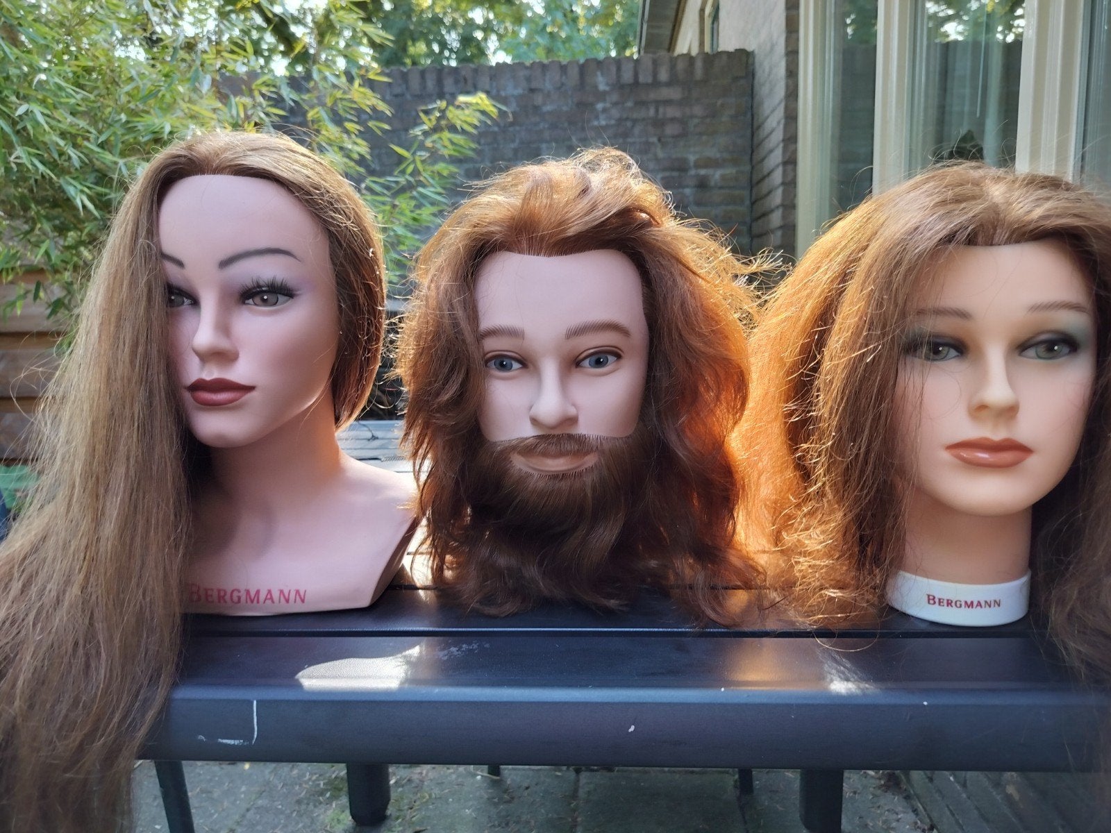 Kap poppen met echt mensenhaar - Bergmann, Ophalen of Verzenden, Nieuw, Overige typen